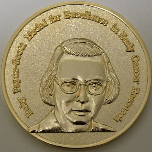 The Ruby Payne-Scott medal, which depicts Ruby Payne-Scott 